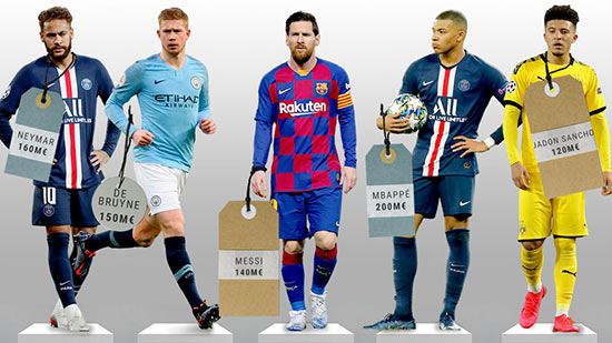 لیست گران ترین فوتبالیست های جهان در تمام تاریخ!